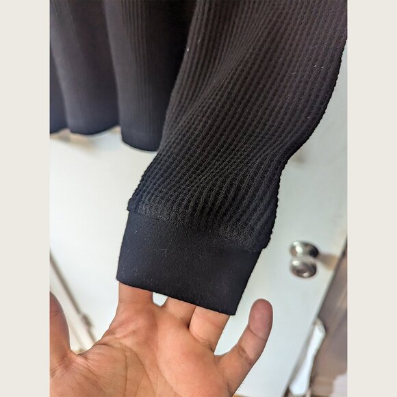 PLEASURES - Black cotton sweater - Sz L - Picture 4 of 7